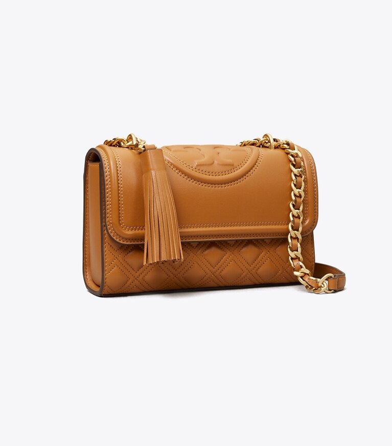 Tory Burch diseñador bolsos de hombro Bolso de hombro pequeño Fleming en KOBICHA ángulo
