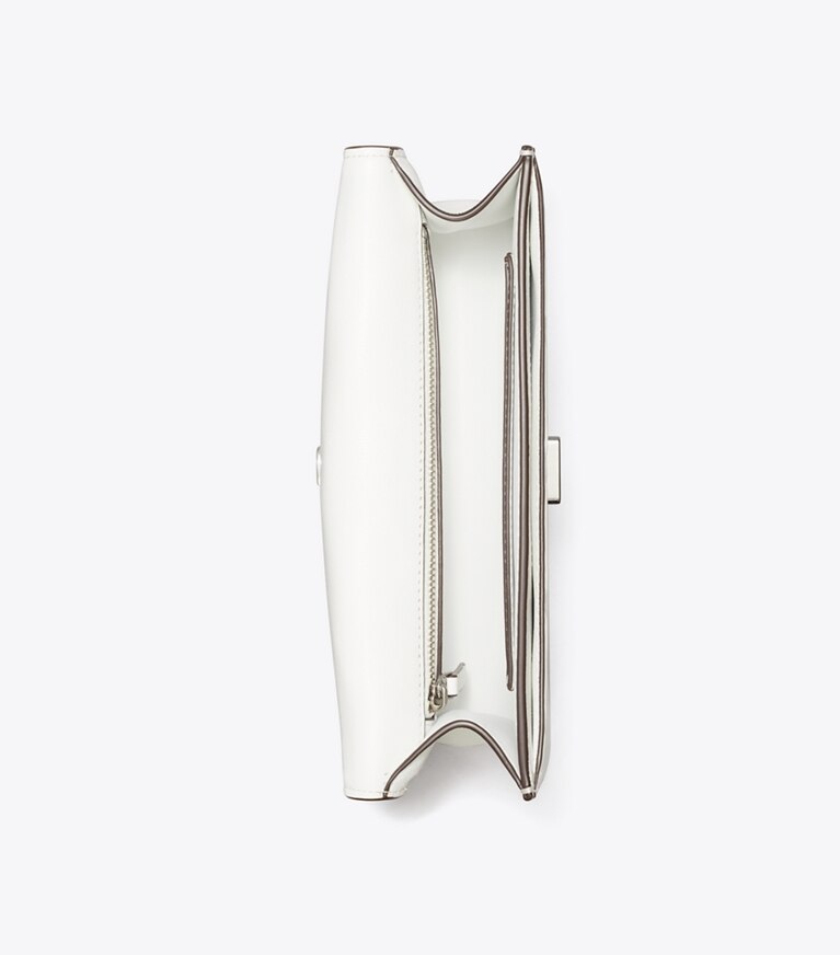 Tory Burch diseñador bolsos de hombro Bolso de hombro pequeño Fleming en Blanc vista superior