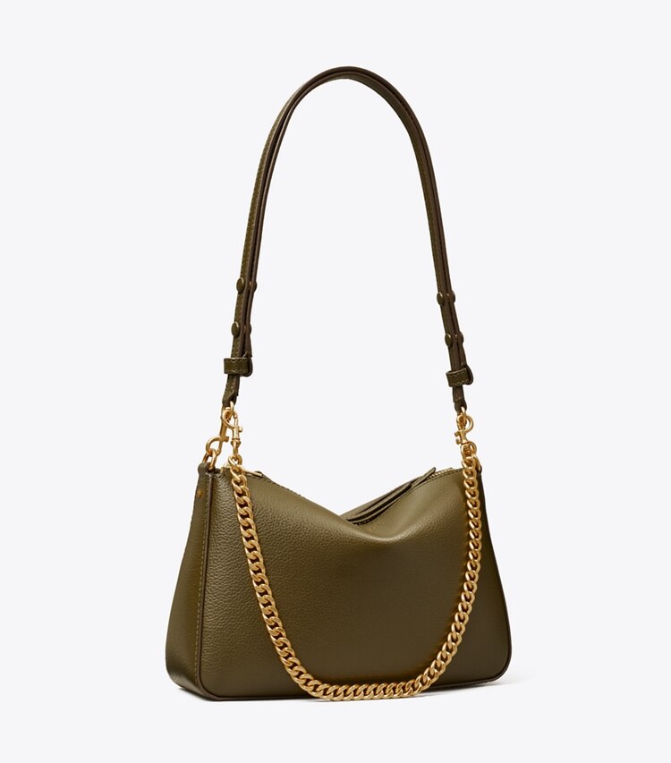 Tory Burch diseñador bolsos de hombro Bolso de hombro pequeño Perry en Dark Olive ángulo
