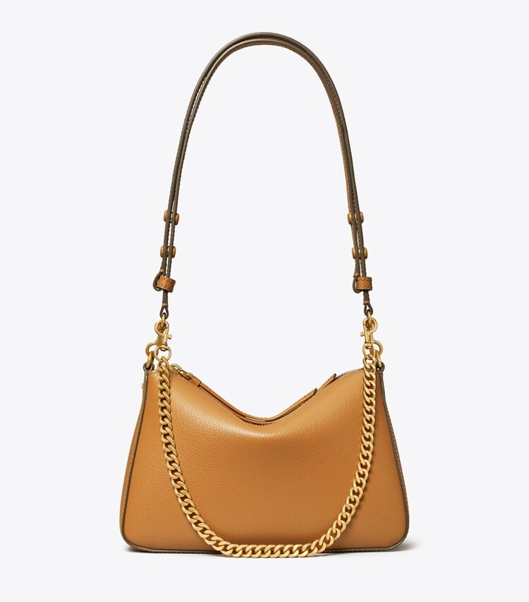 Tory Burch diseñador bolsos de hombro Bolso de hombro pequeño Perry en Autumn Brown frente