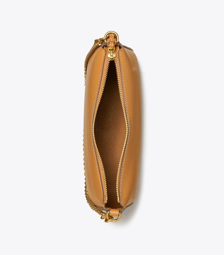 Tory Burch diseñador bolsos de hombro Bolso de hombro pequeño Perry en Autumn Brown vista superior