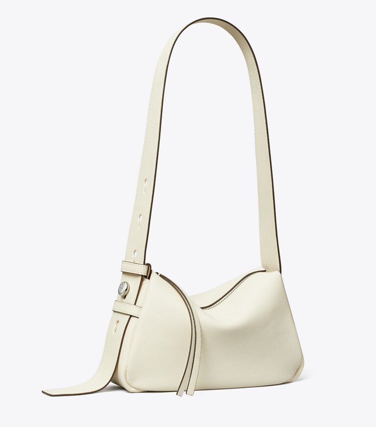 Tory Burch diseñador bolsos de hombro Bolso de hombro pequeño Romy en Light Cream ángulo