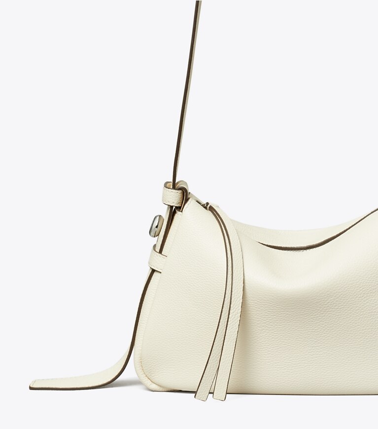 Tory Burch diseñador bolsos de hombro Bolso de hombro pequeño Romy en Light Cream detalle