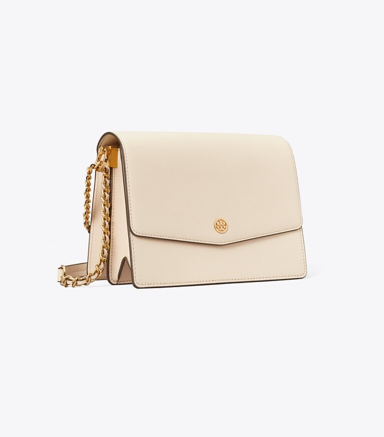 Tory Burch diseñador bolsos de hombro Bolso de hombro Robinson convertible en New Cream ángulo