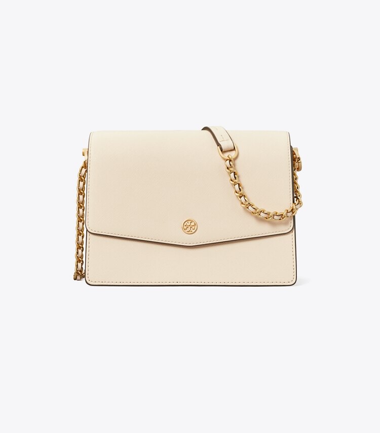 Tory Burch diseñador bolsos de hombro Bolso de hombro Robinson convertible en New Cream frente