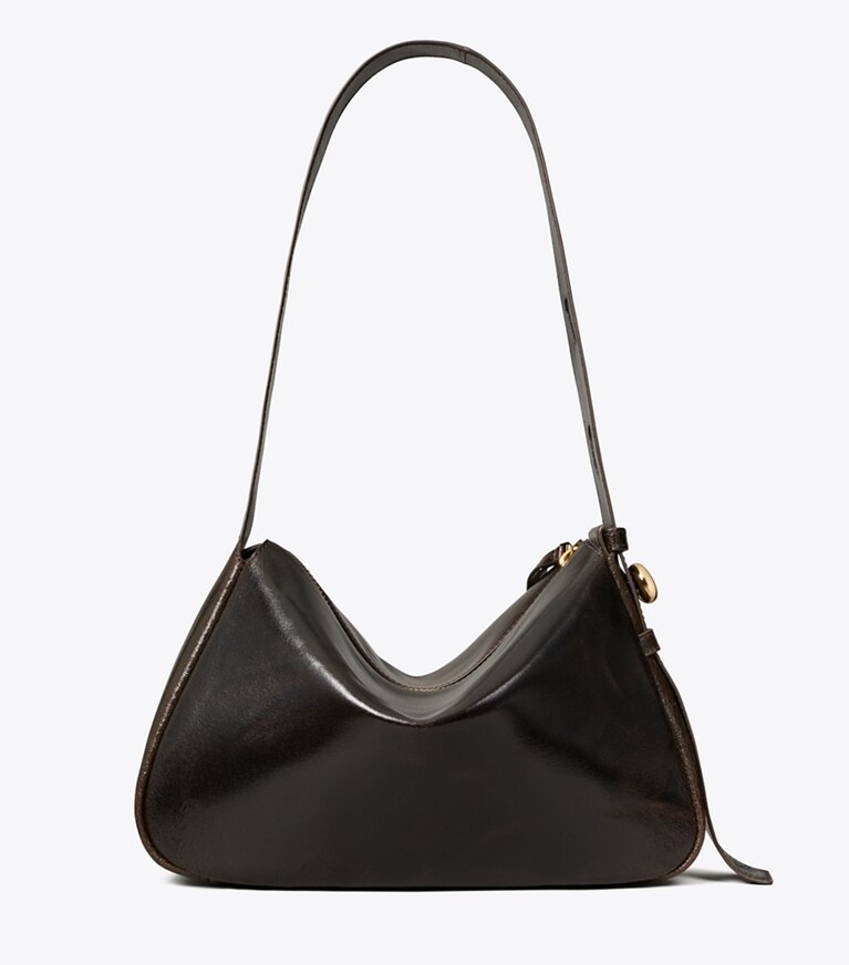 Tory Burch diseñador bolsos de hombro Bolso de hombro Romy desgastado en Dark Brown parte trasera
