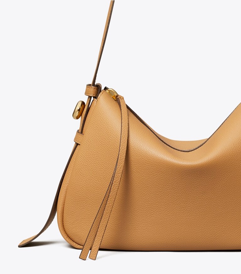 Tory Burch diseñador bolsos de hombro Bolso de hombro Romy en Tiramisu detalle