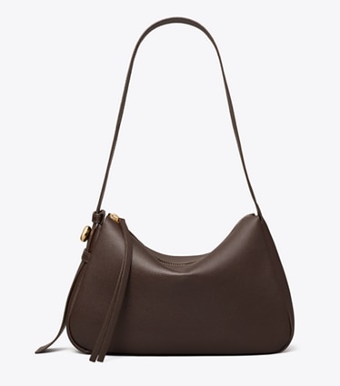 Tory Burch diseñador bolsos de hombro Bolso de hombro Romy en Deep Brown frontal