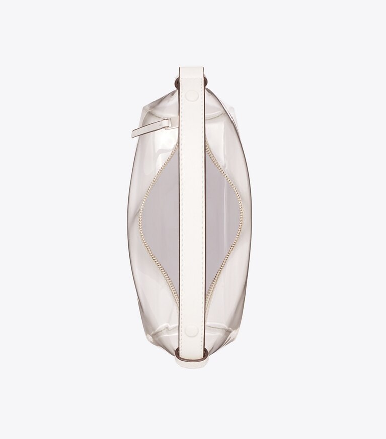 Tory Burch diseñador bolsos de hombro Bolso de hombro transparente Mellow en Crystal Clear vista superior