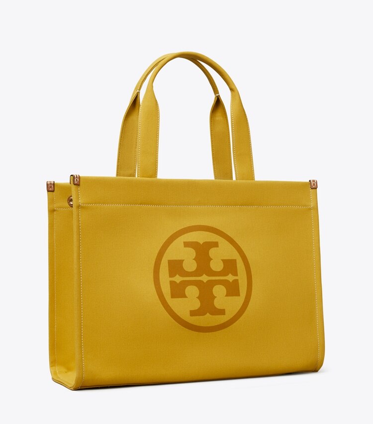 Tory Burch diseñador bolsos tote Bolso de mano de lona Ella en Crown ángulo