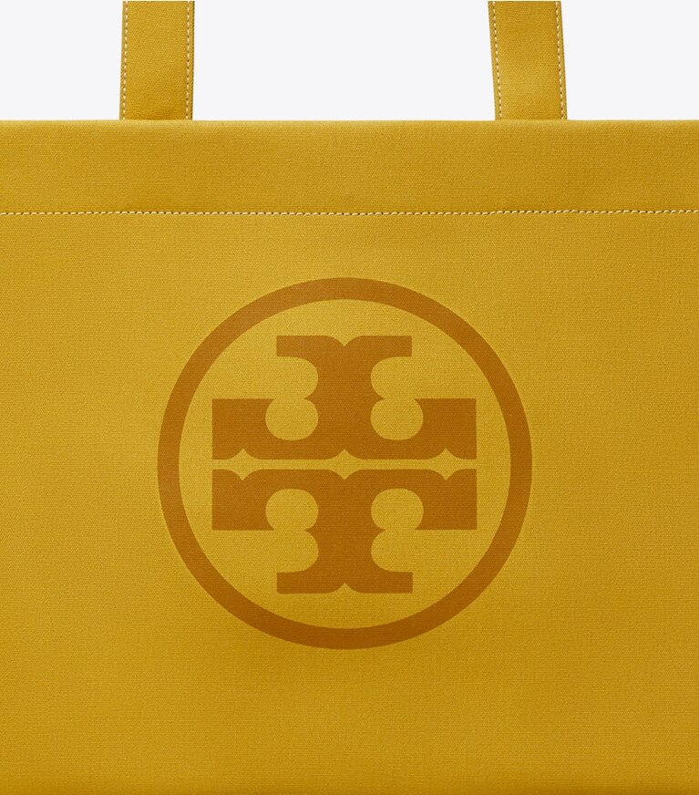 Tory Burch diseñador bolsos tote Bolso de mano de lona Ella en Crown detalle