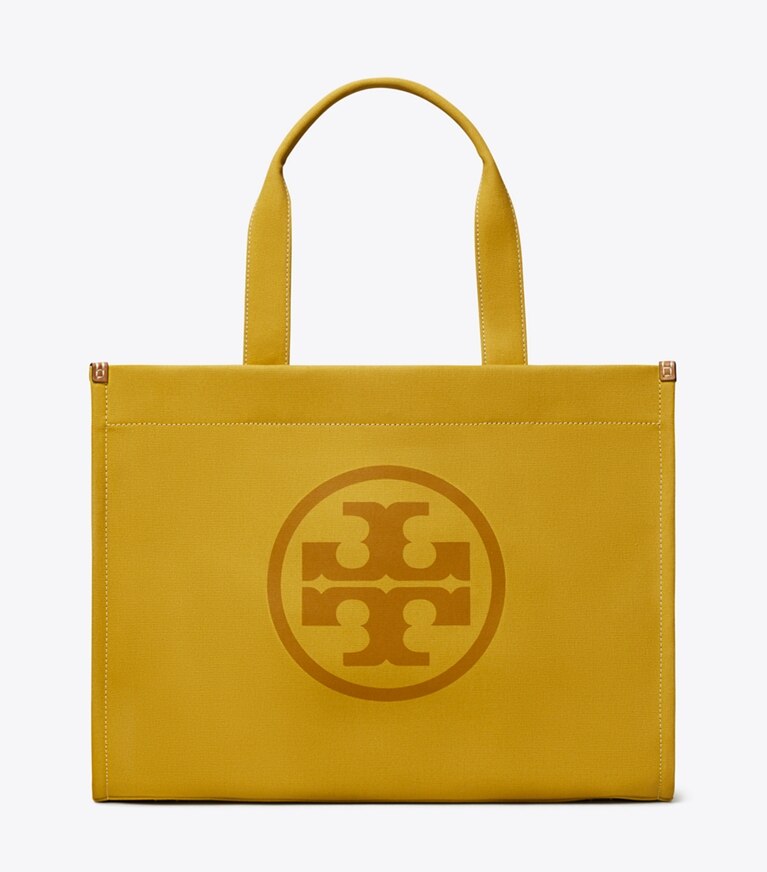 Tory Burch diseñador bolsos tote Bolso de mano de lona Ella en Crown frente