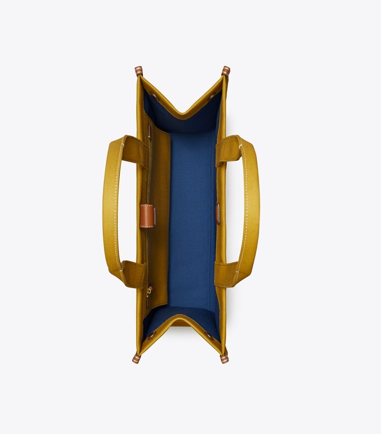 Tory Burch diseñador bolsos tote Bolso de mano de lona Ella en Crown vista superior