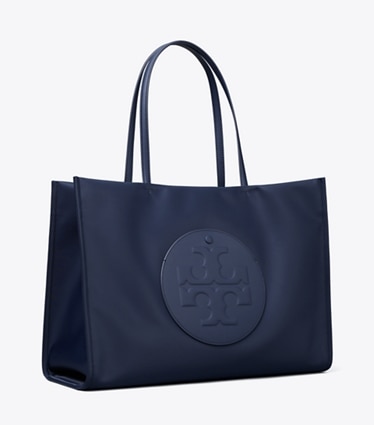 Tory Burch diseñador bolsos tote Bolso de mano Ella en New Navy ángulo