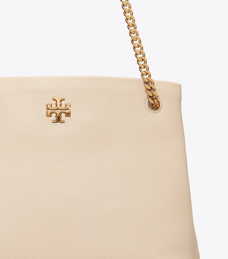Tory Burch diseñador bolsos tote Bolso de mano Kira en New Cream detalle