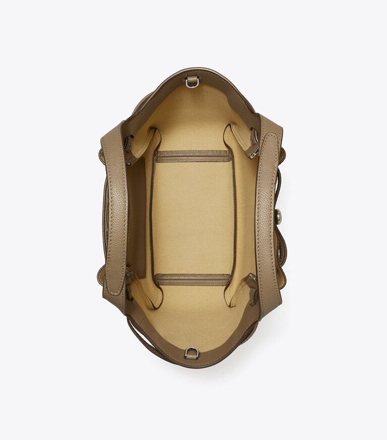 Tory Burch diseñador bolsos tote Bolso de mano pequeño Romy en Wild Mushroom vista superior