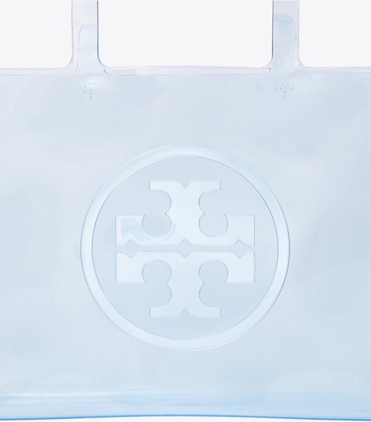 Tory Burch diseñador bolsos tote Bolso de mano pequeño transparente Ella en Pool Blue detalle