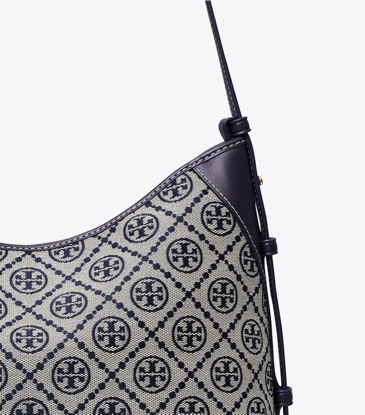 Tory Burch diseñador bolsos de hombro Bolso de mensajero con monograma en T en Tory Navy detalle
