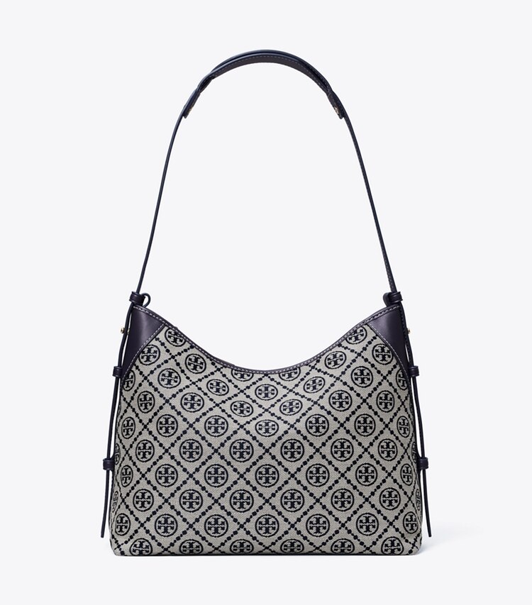 Tory Burch diseñador bolsos de hombro Bolso de mensajero con monograma en T en Tory Navy frente