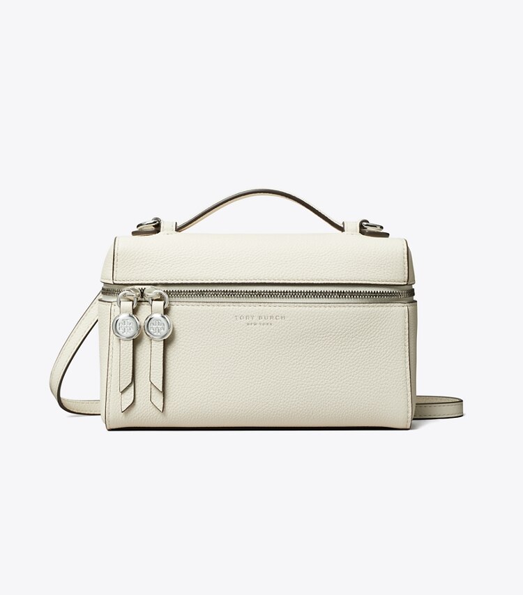Tory Burch diseñador bolsos bandolera Bolso delgado con asa superior Romy en Light Cream frente