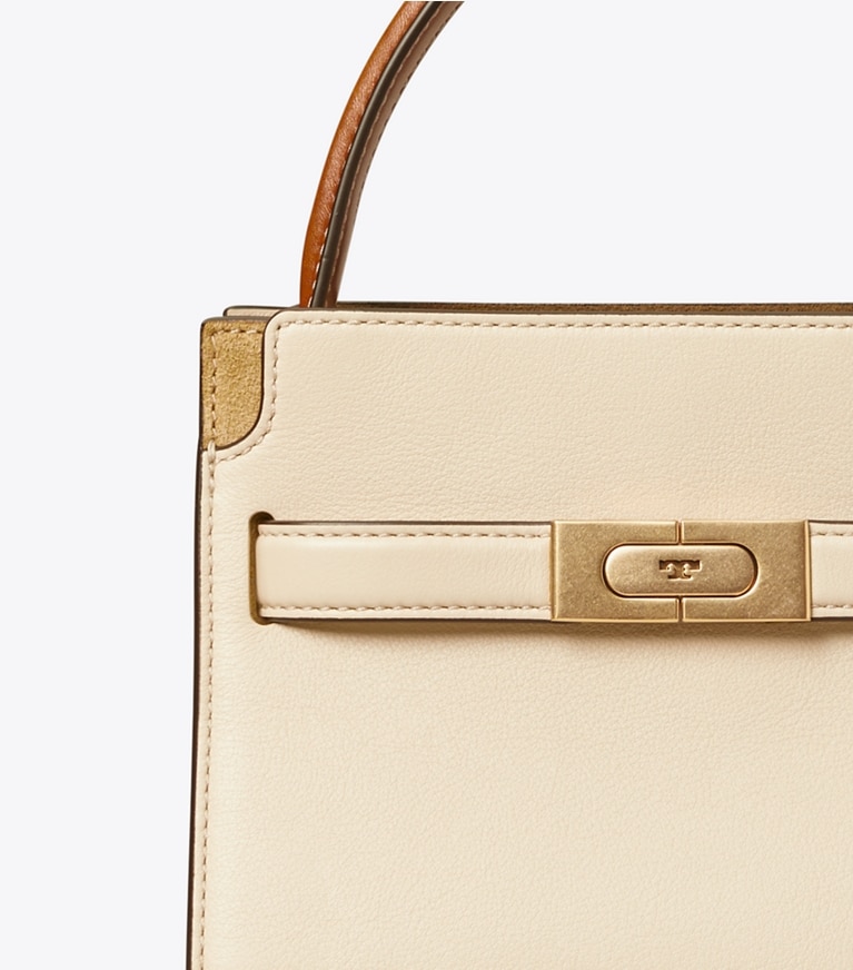 Tory Burch diseñador bolsos bandolera Bolso doble Petite de Lee Radziwill en New Cream detalle