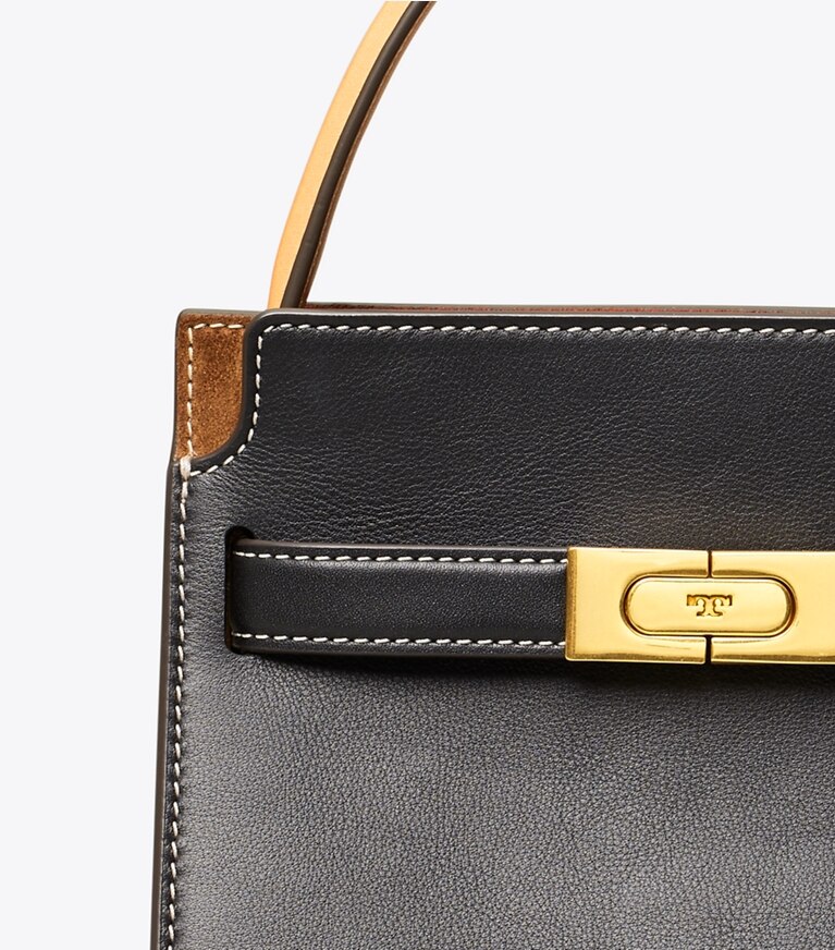 Tory Burch diseñador bolsos bandolera Bolso doble Petite de Lee Radziwill en Black detalle