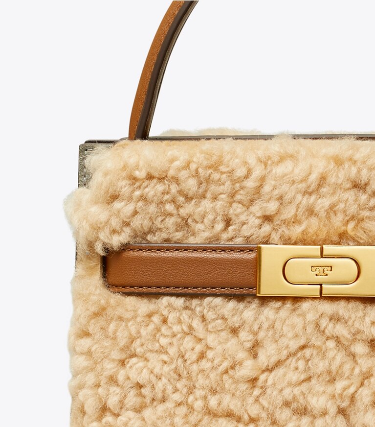 Tory Burch diseñador bolsos bandolera Bolso doble Petite de Lee Radziwill en Natural detalle