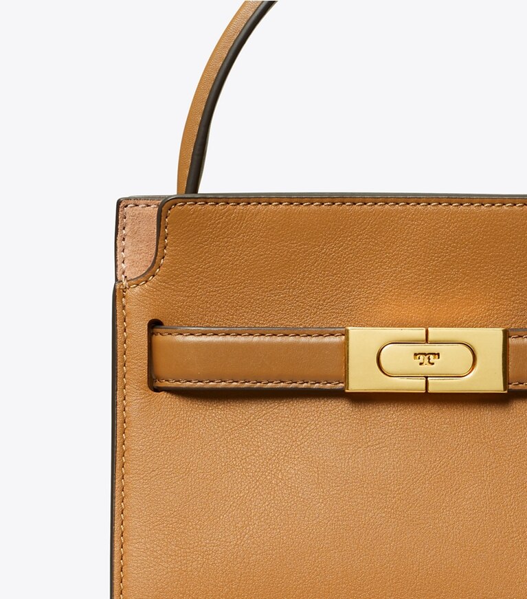 Tory Burch diseñador bolsos bandolera Bolso doble Petite de Lee Radziwill en Tiramisu detalle