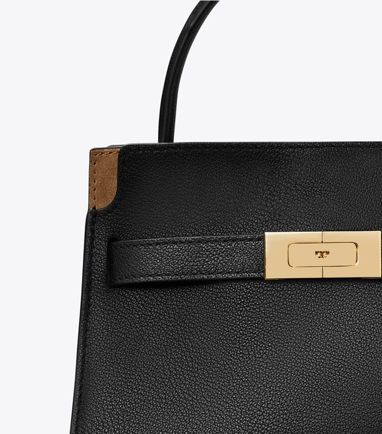 Tory Burch diseñador bolsos bandolera Bolso doble Petite Lee Radziwill en Black detalle