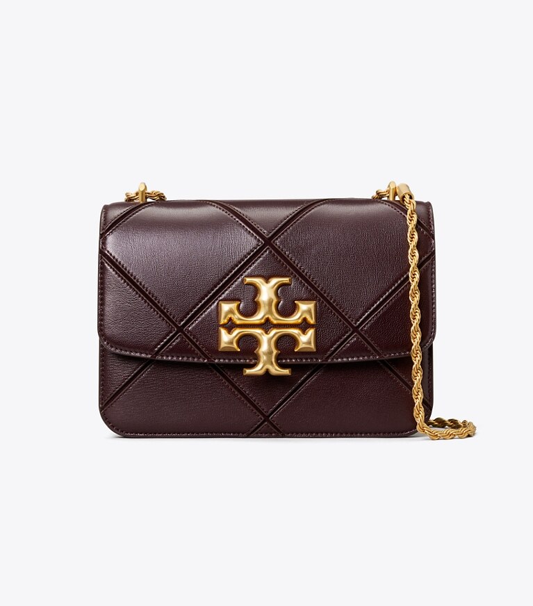 Tory Burch diseñador bolsos de hombro Bolso Eleanor en Dark Cocoa frente