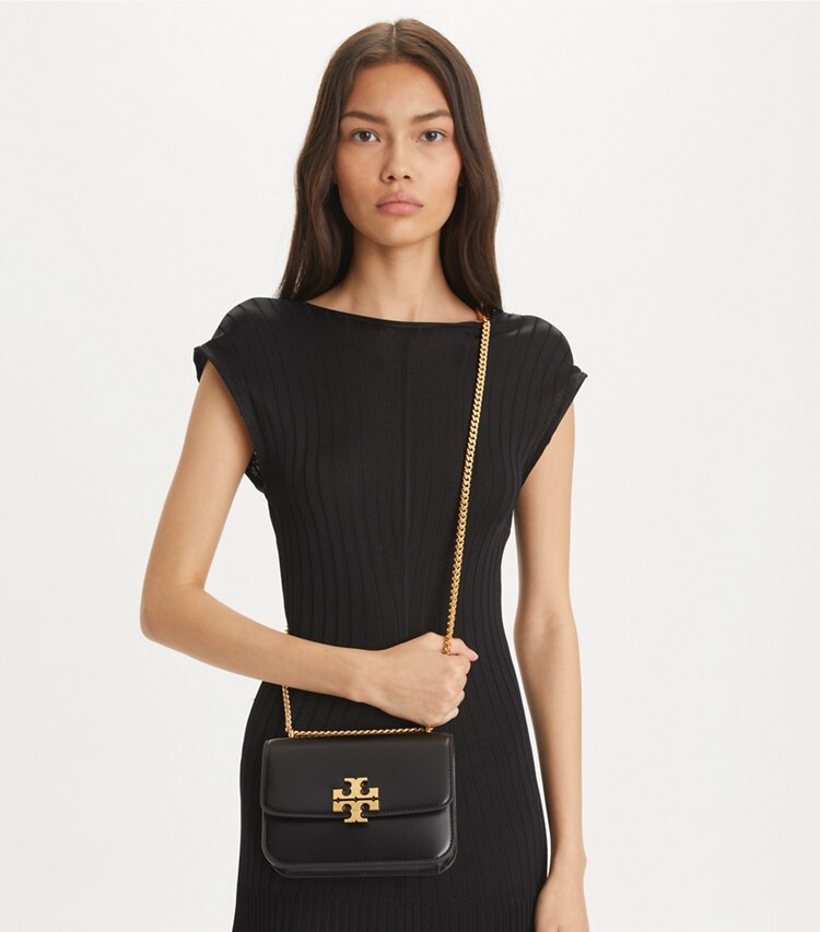 Tory Burch diseñador bolsos de hombro Bolso Eleanor pequeño en Black adicional en el modelo