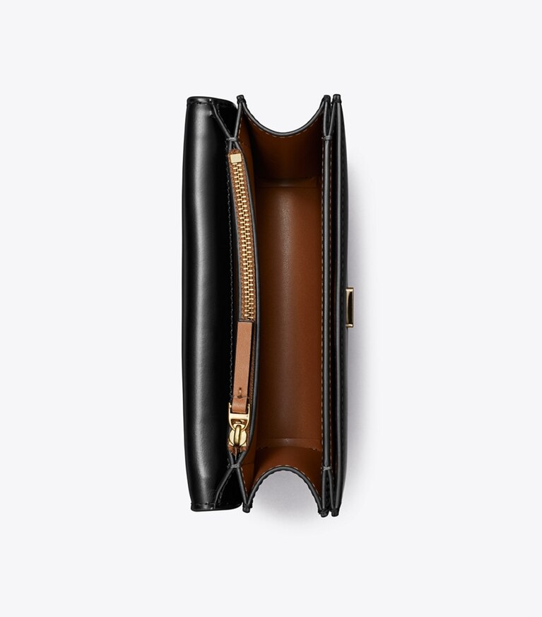 Tory Burch diseñador bolsos de hombro Bolso Eleanor pequeño en Black desde arriba