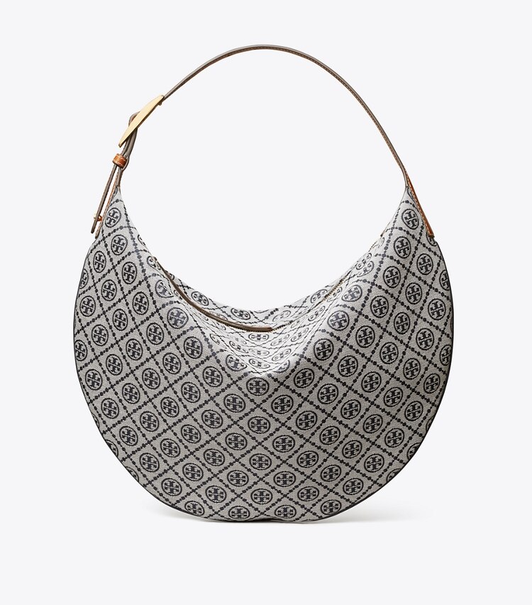 Tory Burch diseñador bolsos hobo Bolso globo con monograma de T en Tory Navy frontal