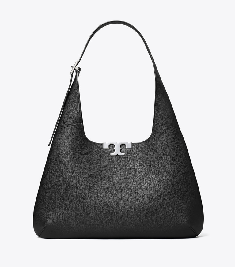 Tory Burch diseñador bolsos de hombro Bolso hobo Eleanor en BLACK frontal