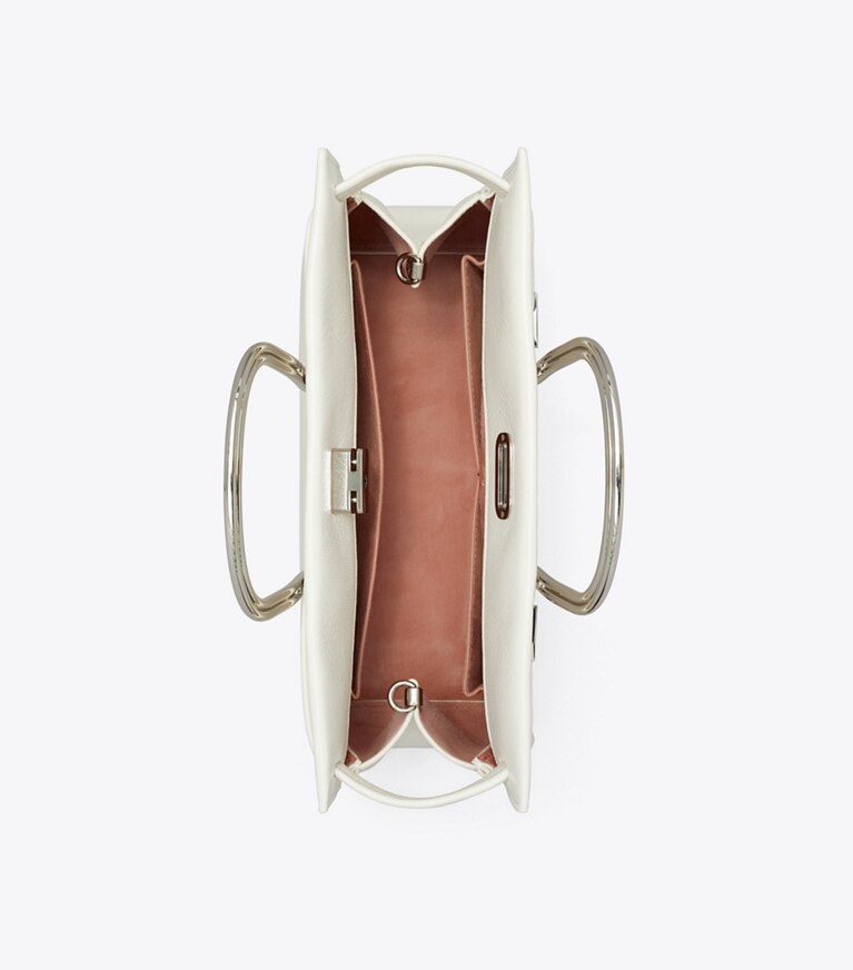 Tory Burch diseñador bolsos tote Bolso Lee Radziwill suave en Whipped Cream vista superior