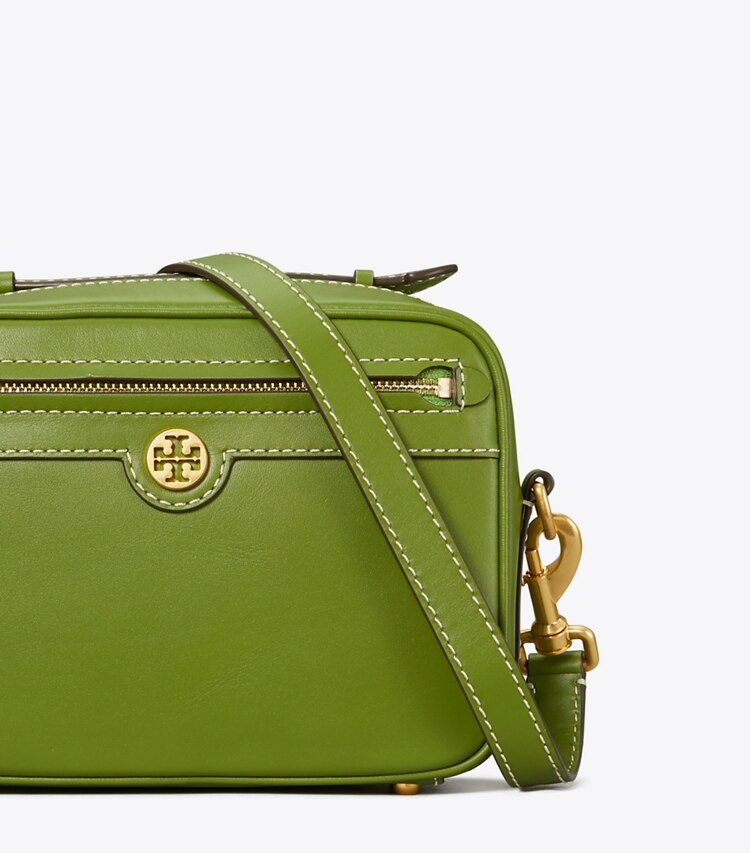 Tory Burch diseñador bolsos bandolera Bolso para cámara de cuero en SHISO detalle