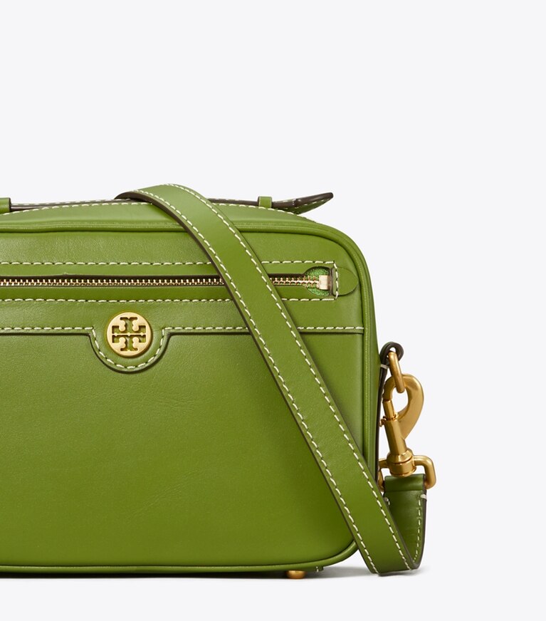 Tory Burch diseñador bolsos bandolera Bolso para cámara de cuero en SHISO detalle