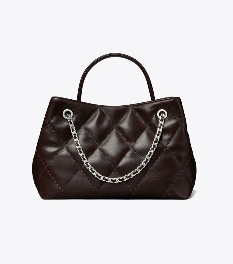 Tory Burch diseñador bolsos bandolera Bolso pequeño con diseño de llamas en Cocoa parte trasera