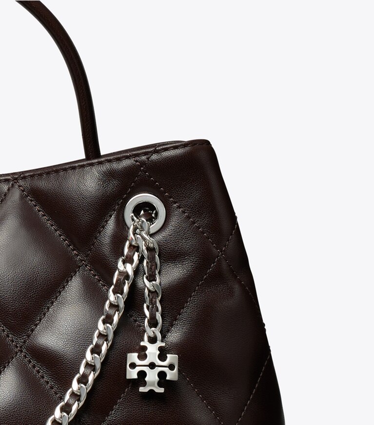 Tory Burch diseñador bolsos bandolera Bolso pequeño con diseño de llamas en Cocoa detalle