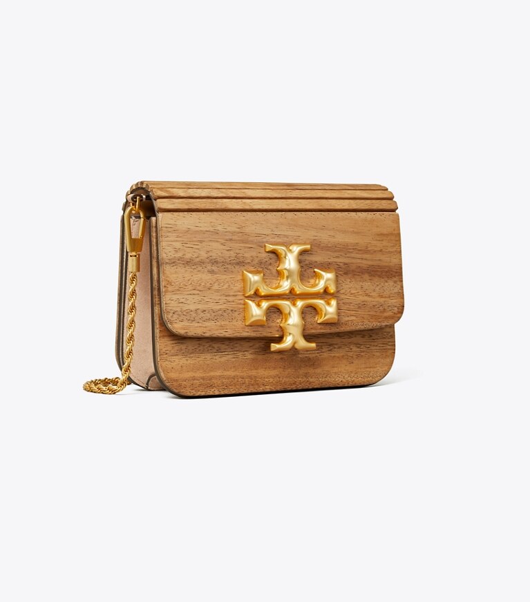 Tory Burch diseñador bolsos de hombro Bolso pequeño Eleanor en Natural ángulo