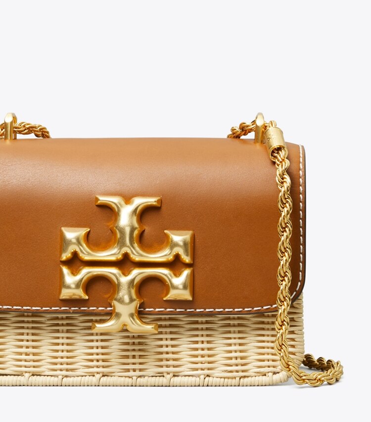 Tory Burch diseñador bolsos de hombro Bolso pequeño Eleanor en Natural detalle