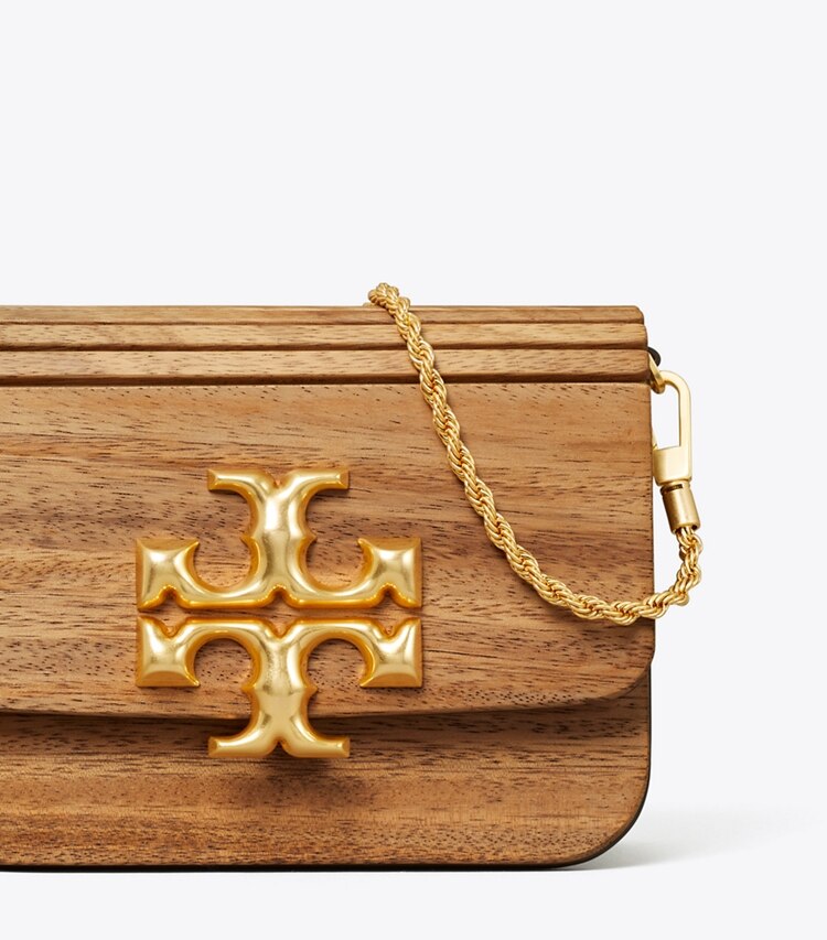 Tory Burch diseñador bolsos de hombro Bolso pequeño Eleanor en Natural detalle