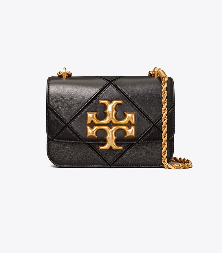Tory Burch diseñador bolsos de hombro Bolso pequeño Eleanor en Black frontal