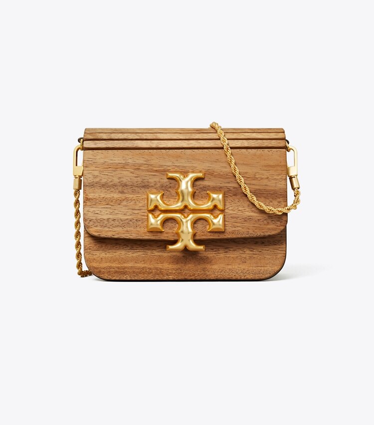 Tory Burch diseñador bolsos de hombro Bolso pequeño Eleanor en Natural frontal