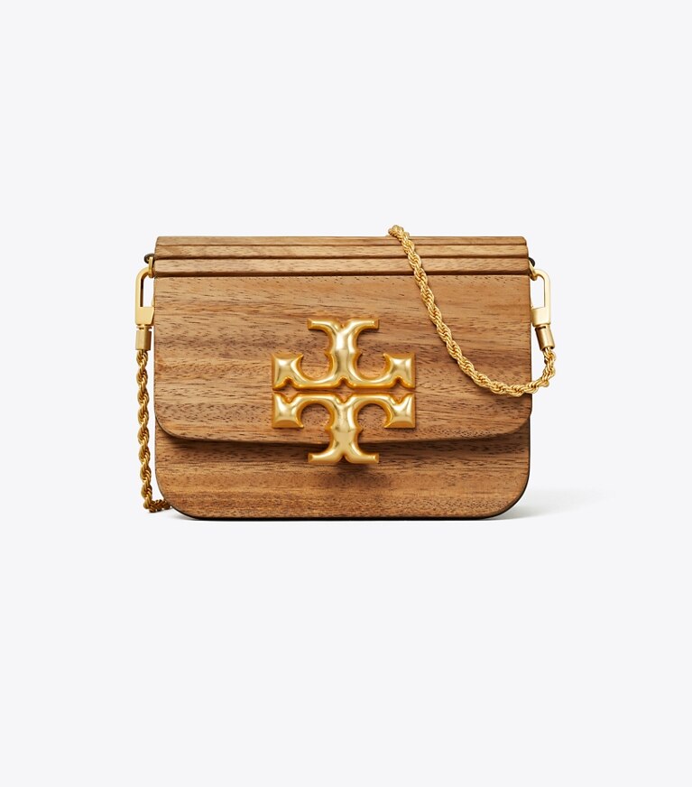 Tory Burch diseñador bolsos de hombro Bolso pequeño Eleanor en Natural frontal