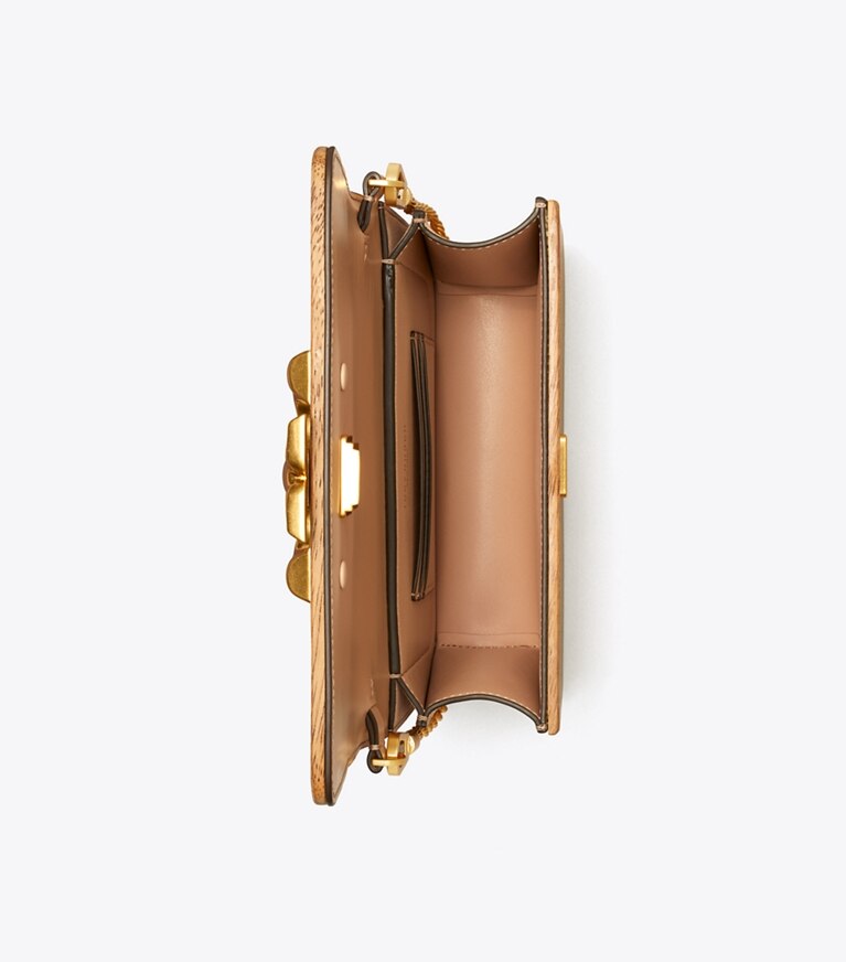 Tory Burch diseñador bolsos de hombro Bolso pequeño Eleanor en Natural desde arriba