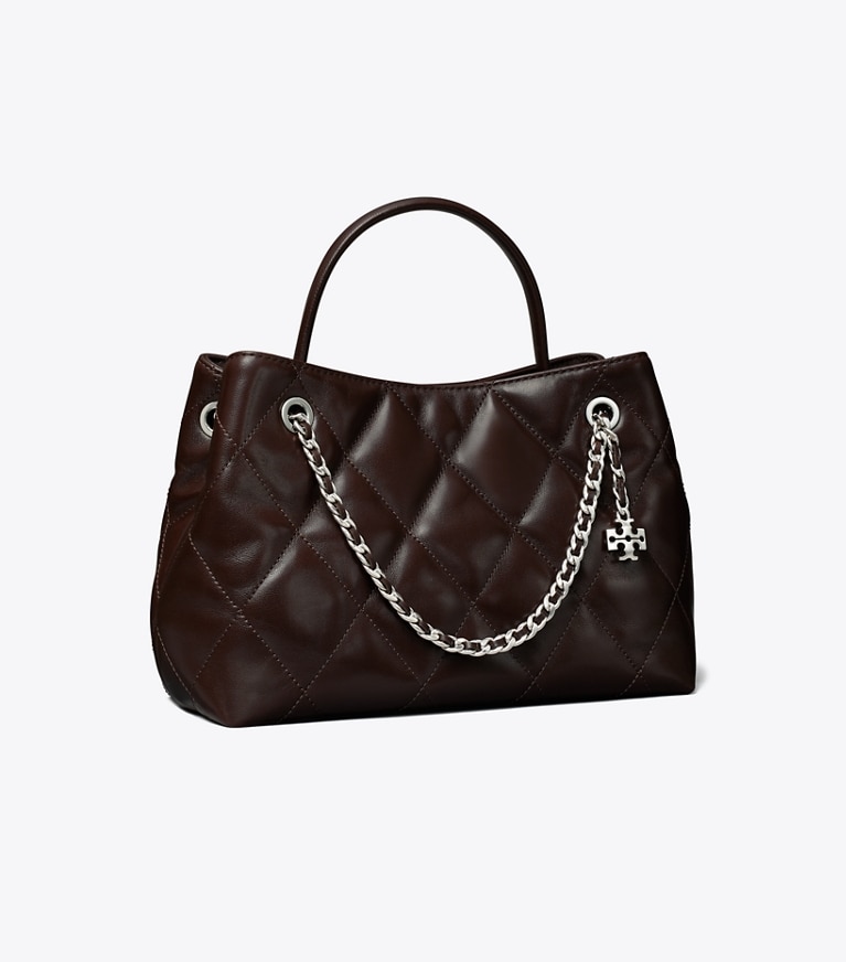 Tory Burch diseñador bolsos bandolera Bolso pequeño Fleming en Cocoa ángulo