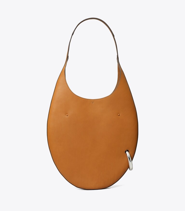 Tory Burch diseñador bolsos de hombro Bolso Pierced en Aged Tan parte trasera
