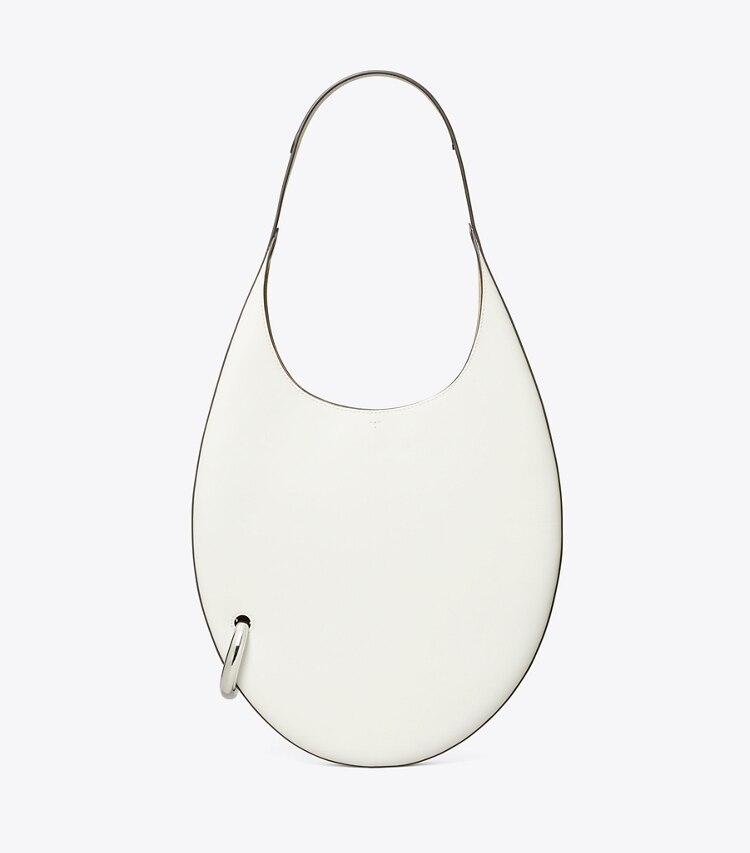 Tory Burch diseñador bolsos de hombro Bolso Pierced en Whitewash frontal
