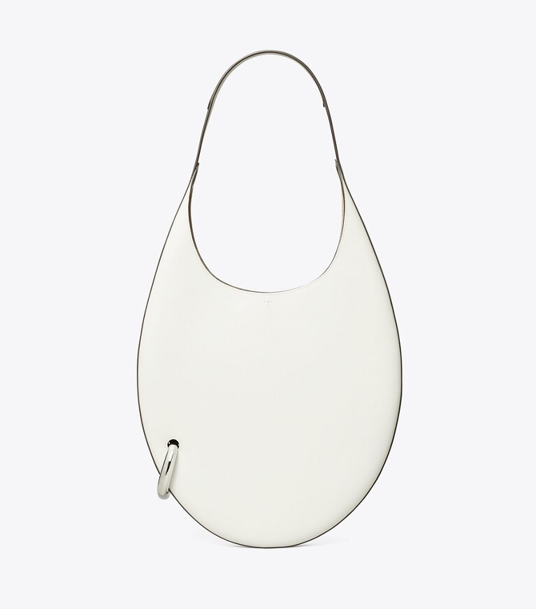 Tory Burch diseñador bolsos de hombro Bolso Pierced en Whitewash frontal